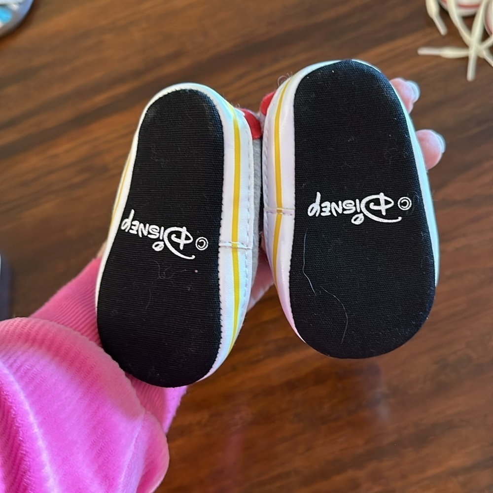 🎈🎈 3 pair of shoes all size 3-6 month. One Disney, 1 Gerber, one Child of Mine - Picture 8 of 12